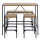 image 2 of Bahamas Bar Table Set and Black and Oak