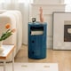 image 4 of Living and Home Cylindrical Plastic Storage Unit - Blue | Blue