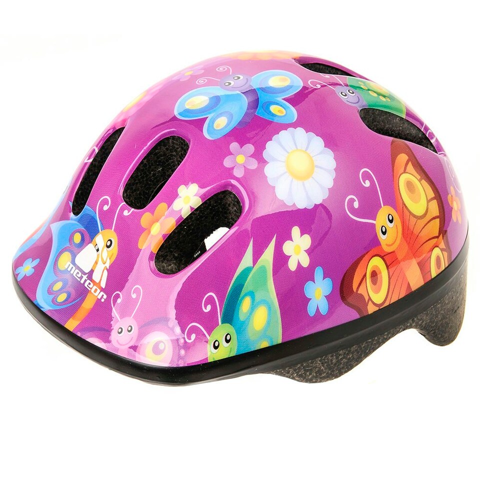 image 1 of Helmet for Kids Toddlers – Lightweight Adjustable Bike Helmet for Boys & Girls – Safety Crash Protection for Cycling, Scooter, Skateboard – MV62 Pink | Butterfly | S