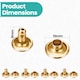 image 2 of 10mm Double Cap Rivets, Tubular Metal Studs for DIY Projects - 100pcs