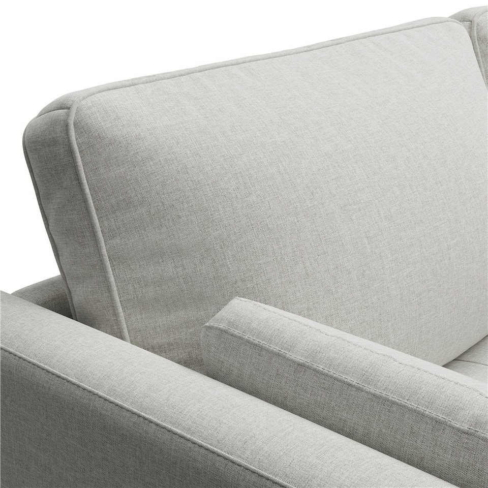 image 1 of Yaheetech Fabric Upholstered Sofa 2 Seater Couch with Tufted Single Seat Cushion Grey | Griege
