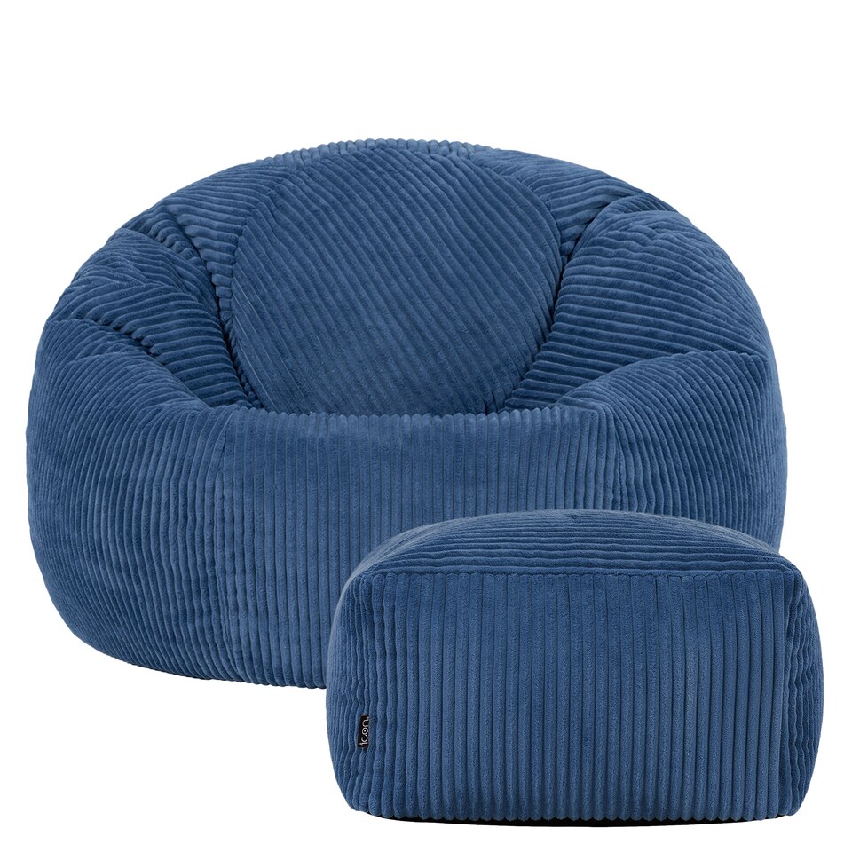 image 1 of Icon Dome And Footstool Jumbo Cord Bundle Denim