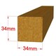 image 3 of Pressure Treated Corner Shed Shiplap Garden Shed Approx 8 x 8 Feet Brown