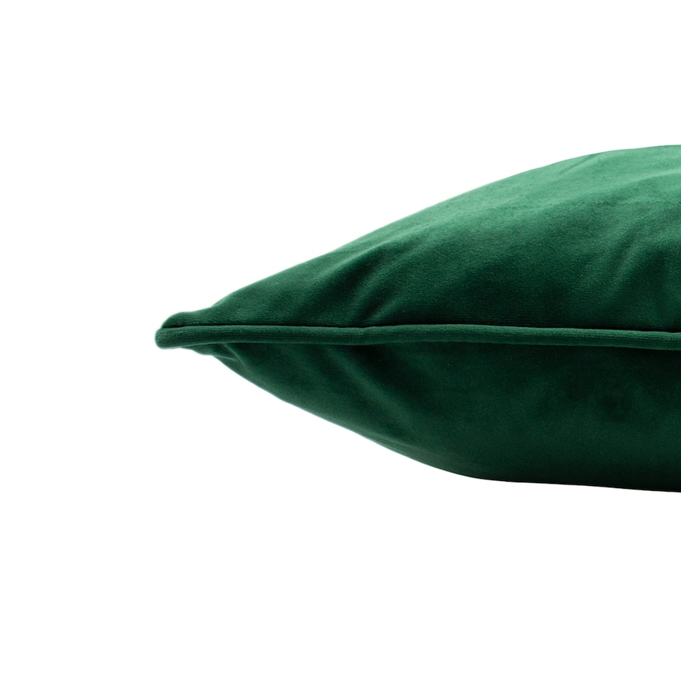 image 1 of Paoletti Hortus Embroidered Bee Cushion, Emerald, 50 x 50cm