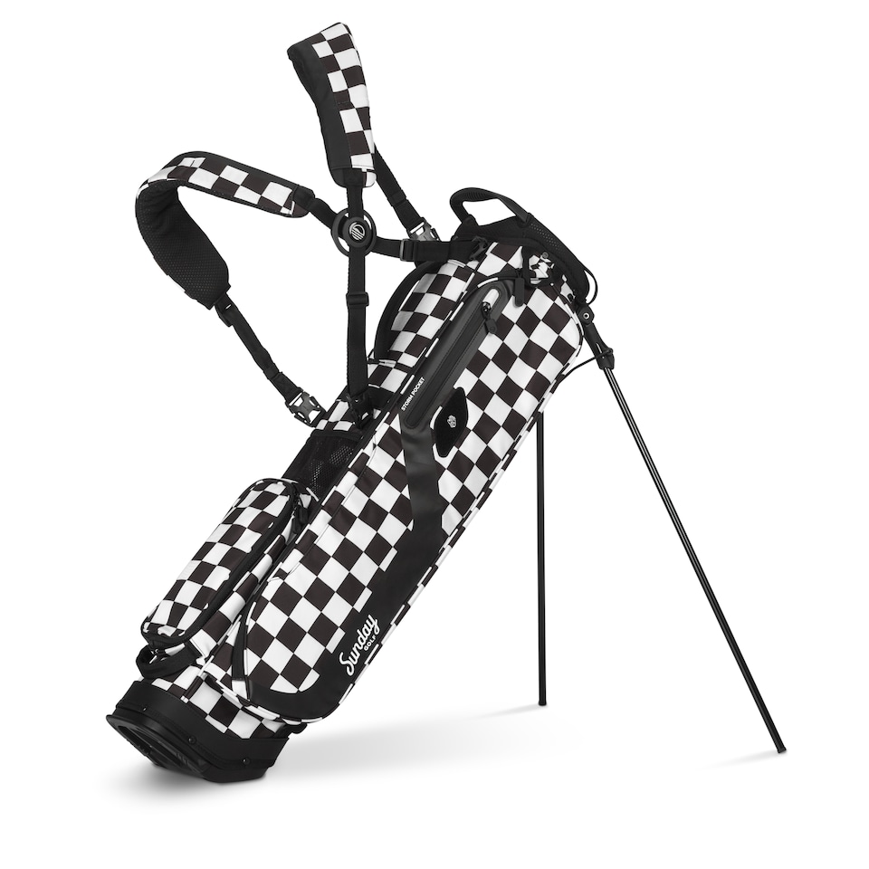 image 1 of El Camino Golf Bag - - Black & White Checker
