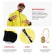 image 2 of 90's Rapper Costume - Red Hat, Glasses, Goatee & Dollar Chain Yellow | L