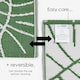 image 5 of Homescapes Outdoor Rug Luxury Waterproof Reversible Recycled, For Garden, Ada Botanical Green | 150 x 240 cm