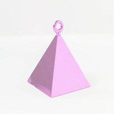 Pink Pearl Pyramid Balloon Weight 110g Pink