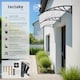 image 2 of Canopy Transparent - solid front door rain shelter | Clear | transparent | 93 x 200 x 0,50 cm | 1