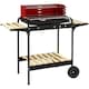 image 1 of Outsunny Charcoal Barbecue BBQ Grill Trolley W/ 5-level Grill Height Ash Catcher