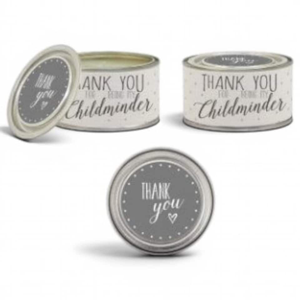 East of India Thank You for Being My Childminder Apple Pie Candle