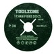 image 5 of 20pc 115mm (4.5") Fibre Discs 36 Grit Abrasive Sanding Disc Wood Metal Masonry