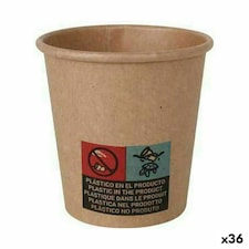 Set of glasses Algon Disposable kraft paper 50 Pieces 80 ml (36 Units) N/A