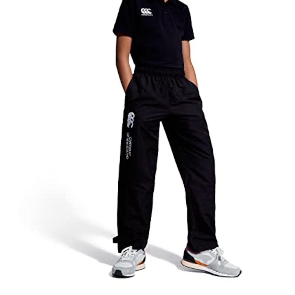 image 1 of Canterbury Junior Boys Open Hem Stadium Pant | Tracksuit/Jogging Bottoms | Durability And Comfort Track Pants, Black, 8
