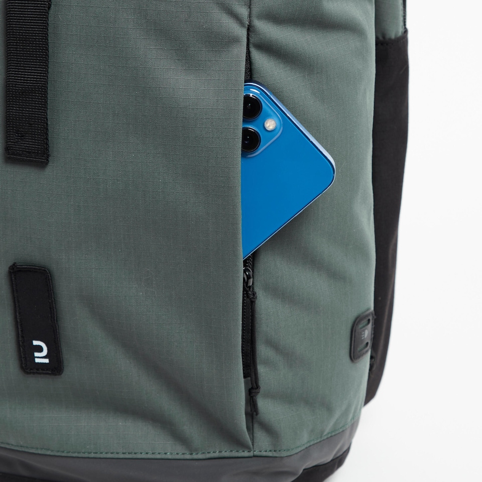 image 1 of Decathlon 27 L Cycling Double Pannier Rack Backpack