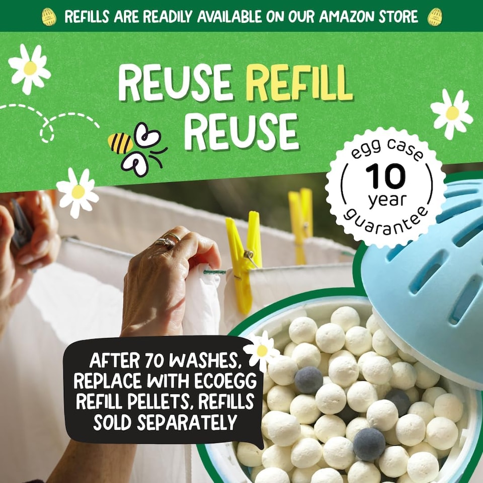 image 1 of Ecoegg Laundry Egg / Fresh Linen / 70 washes