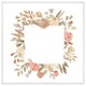 image 1 of Flower border (Picture Frame) White | S