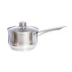image 1 of Buckingham Stainless Steel Deep Saucepan with Glass Lid 16 cm , 2 Litre | Silver