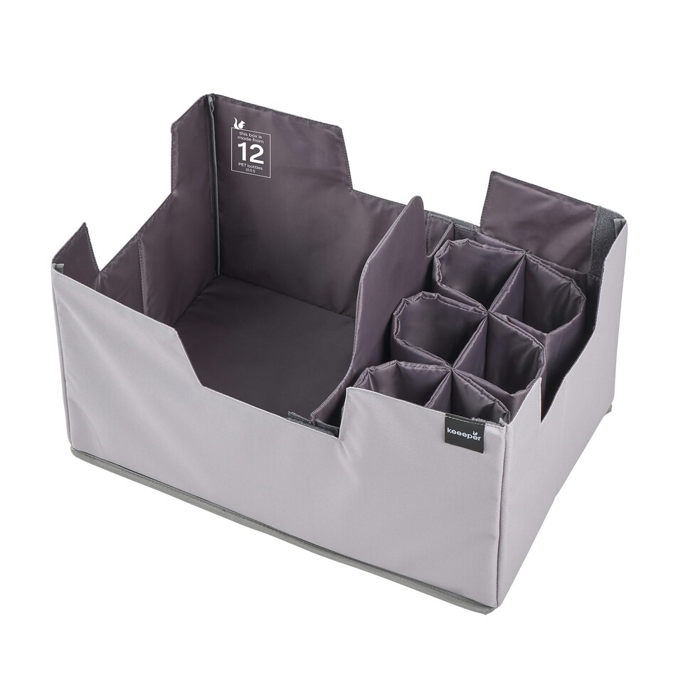 image 1 of Keeeper Foldable Shopping Organiser Bag 39 Litre - Grey
