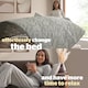 image 3 of Silentnight Summer Breeze 4.5 Tog Coverless Duvet and Pillowase Set, Sage Gingham | Green | Sage