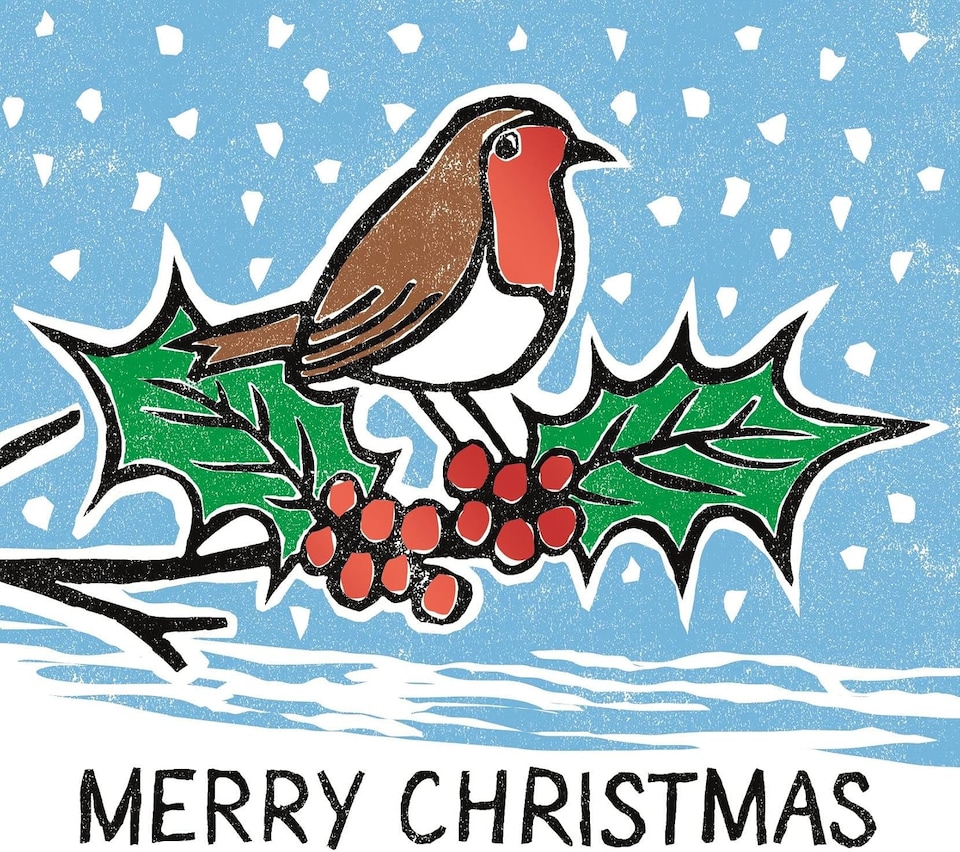image 1 of Pack of 10 Woodland Animals Design Square Christmas Cards With Envelopes
