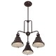 image 3 of Eastvale 3 Light Pendant Bar Chandelier Light Palladian Bronze, E27