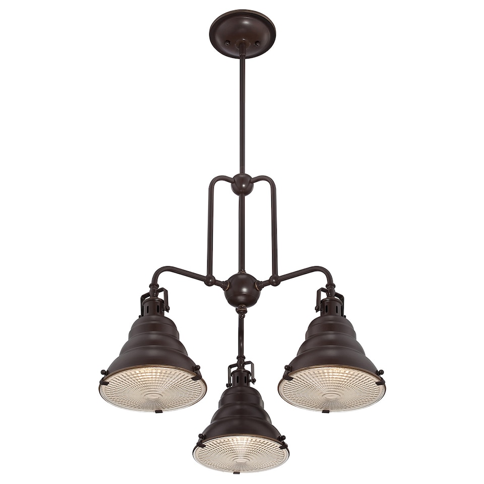 image 1 of Eastvale 3 Light Pendant Bar Chandelier Light Palladian Bronze, E27
