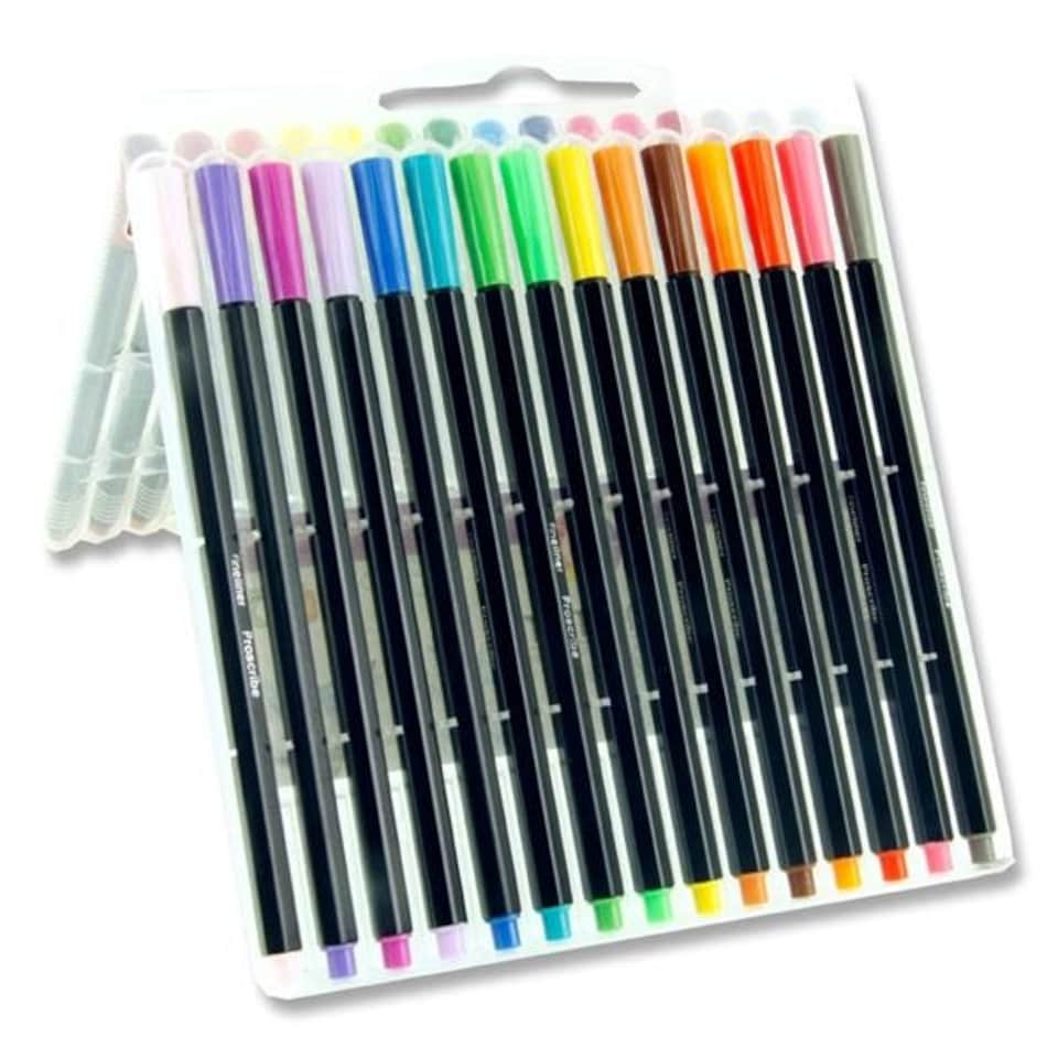 image 1 of Box of 30 Hexagrip Fineliner Coloured Pens by Pro:scribe
