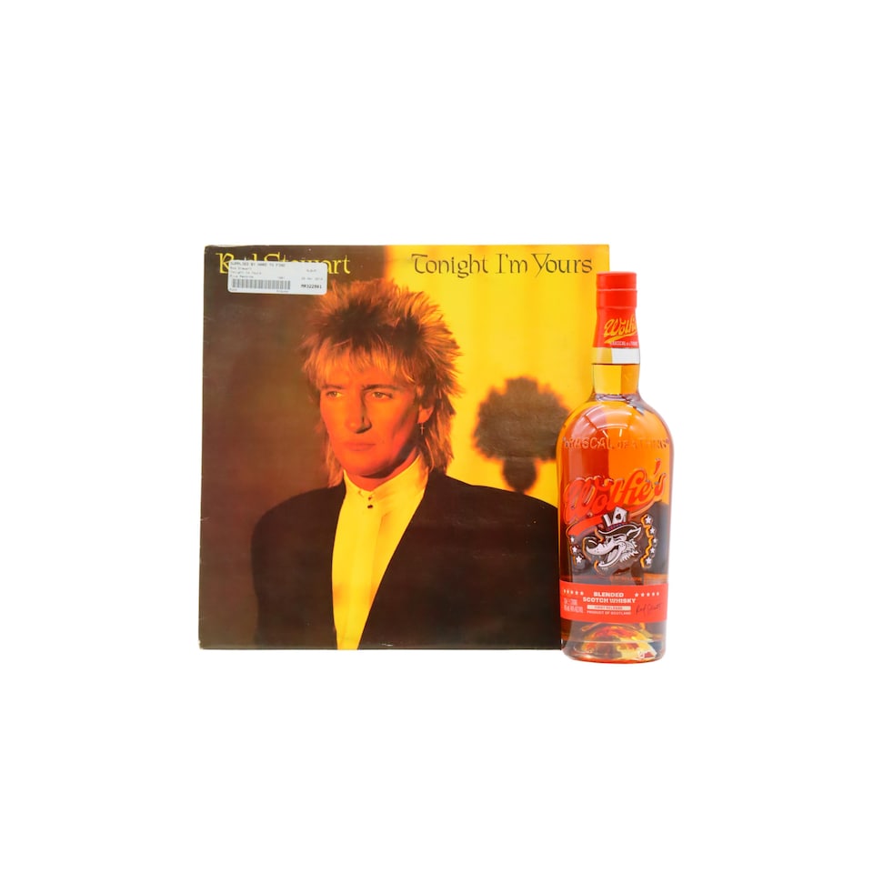 Wolfie's - First Release - Blended Scotch Whisky (Includes Rod Stewart Tonight I'm Yours Vinyl Album)
