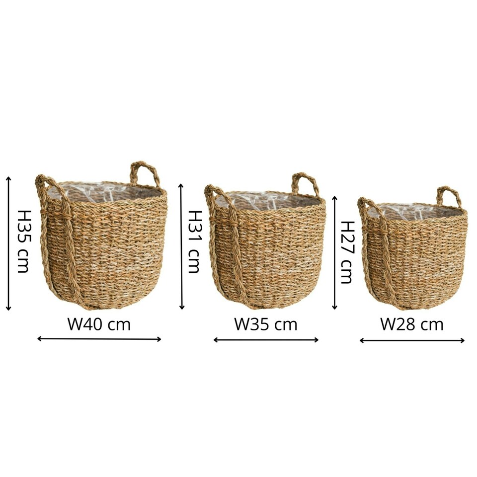 image 1 of Tenno Natural Basket Set of 3 N/A