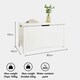 image 5 of VonHaus Holbrook White Storage Chest with Hinged Lid