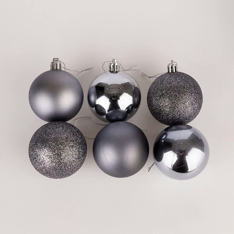image 1 of Baubles Dark Grey 5CM 24PCS Set