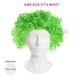 image 5 of Pack of 12 Green Curly Wig Green | One Size