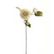 image 1 of Hill Interiors Dahlia Artificial Flower - White/Green - One Size