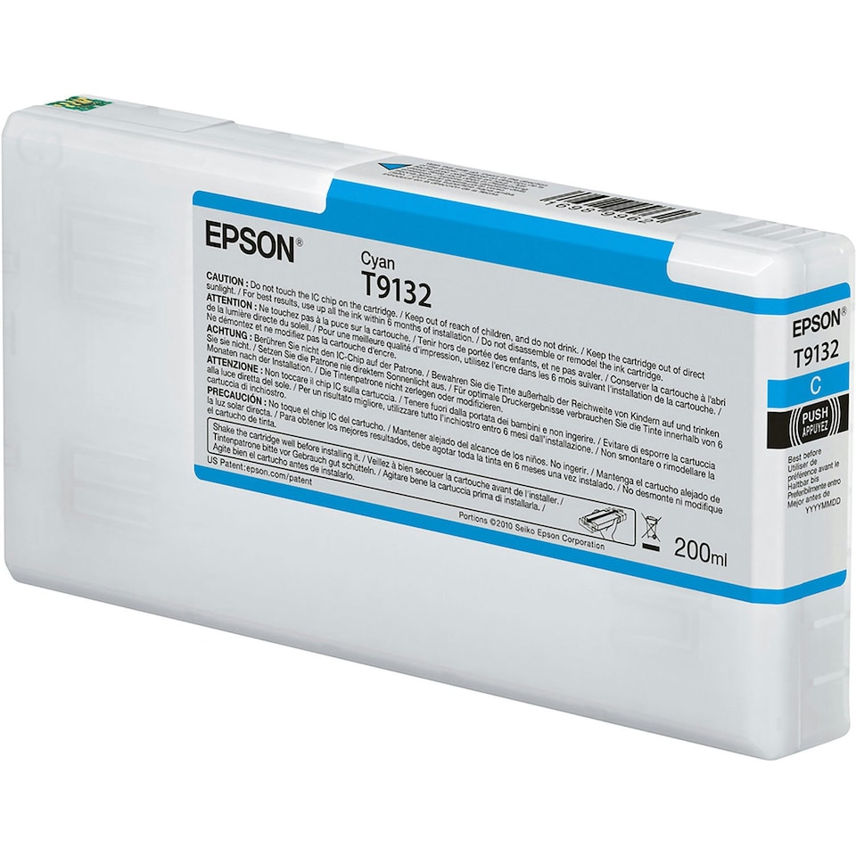Epson T9132 Cyan Ink Cartridge 200ml - C13T913200 N/A