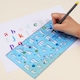 image 5 of Pack of 2 Transparent Plastic Uppercase Lowercase Stencil Ruler Set