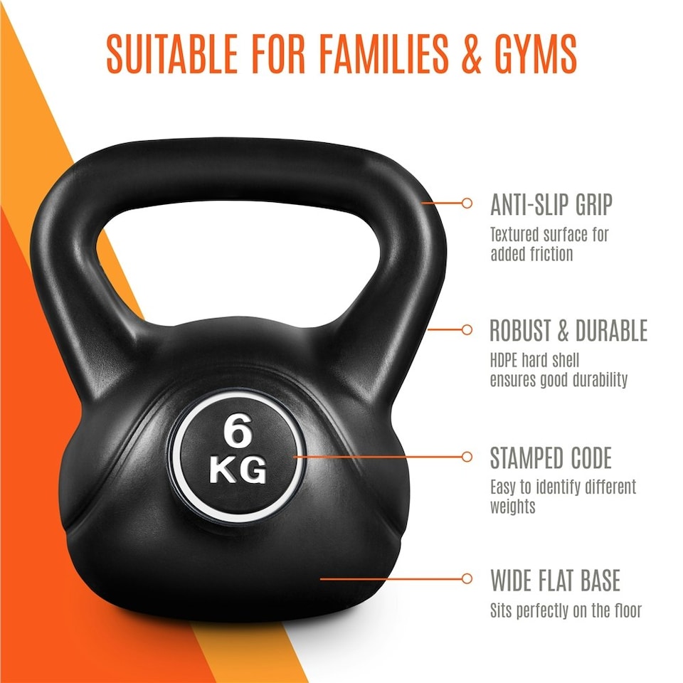 image 1 of Yaheetech 4-Piece HDPE Kettlebell Set 2/4/6/8kg