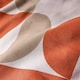 image 4 of OHS Moroccan Abstract Microfibre Duvet Cover with Pillowcase Bedding Set | Orange | Rust | King