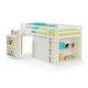 image 2 of Stone White Practical Mid Sleeper Childrens Bed Frame - Single 3ft (90cm)