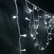 460 LED 11.5m Premier Christmas Outdoor 8 Function Icicle Lights Cool White