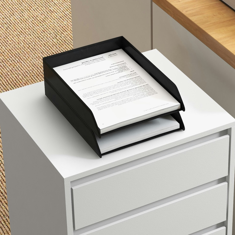 image 1 of HOMCOM Mobile Vertical Filing Cabinet with 4 Drawers for Home Office, White White
