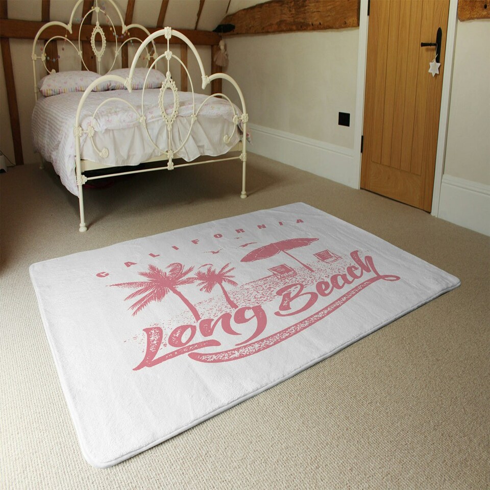 image 1 of Cali Long Beach (Rug) Pink | Medium: 80x150cm