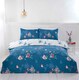 image 6 of Hummingbird Microfibre Reversible Duvet Cover Set with Pillowcase | Green | King | 1