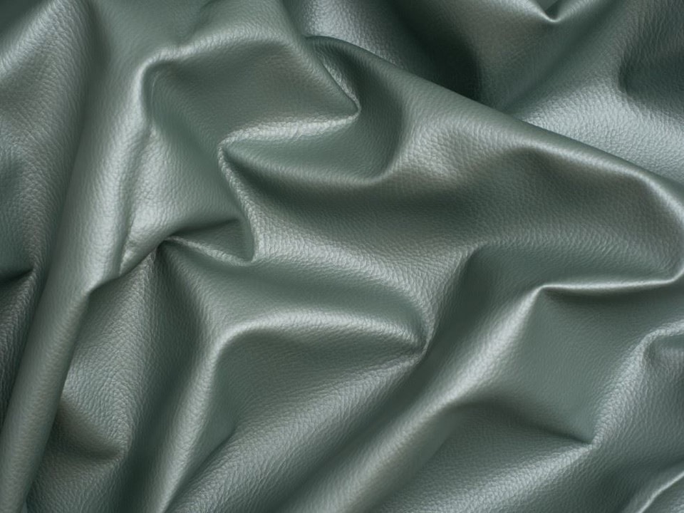 Minerva Core Range Green Textured Faux Leather Fabric for Bag Making, Dressmaking, Upholstery, 140cm / 55" Wide - per metre
