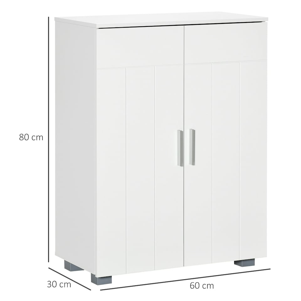 image 1 of kleankin Modern Bathroom Cabinet, Freestanding Floor Cabinet