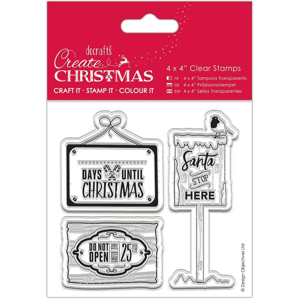 image 1 of 4 x 4 Clear Stamp