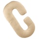 image 1 of Aamira Cream Pregnancy Maternity Pillow, 140x65x20cm C Shape Memory Foam | Cream | Cream | Standard | 1