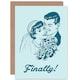 image 1 of Finally a Wedding Couple Wedding Card