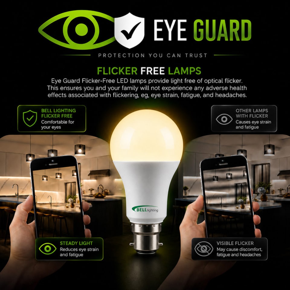 image 1 of BELL Lighting E27 Edison Screw 8.1W GLS Dimmable LED Light Bulbs Warm White 2700K