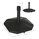 image 7 of Outsunny 18kg Patio Parasol Base Concrete Outdoor Umbrella Stand Holder Black